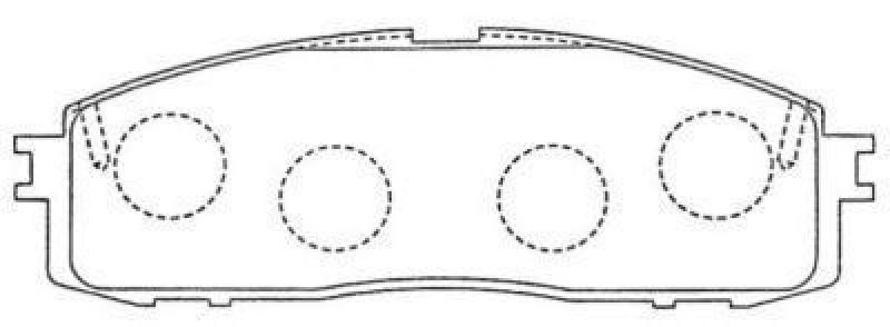 AISIN ASN-146 - Brake Pad Set, disc brake