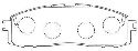 AISIN ASN-146 - Brake Pad Set, disc brake