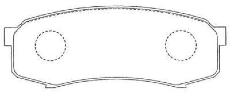 AISIN ASN-147 - Brake Pad Set, disc brake Rear Axle TOYOTA