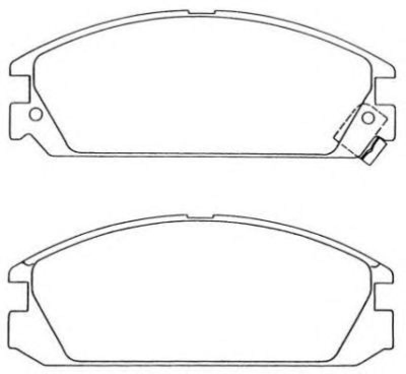 AISIN ASN-155 - Brake Pad Set, disc brake