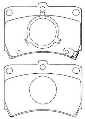 AISIN ASN-158 - Brake Pad Set, disc brake