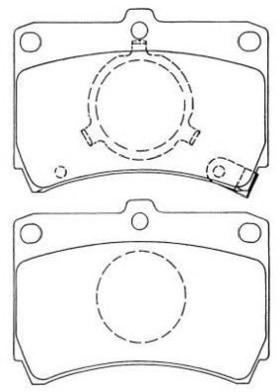 AISIN ASN-158 - Brake Pad Set, disc brake