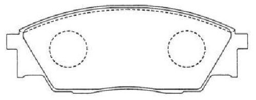 AISIN ASN-166 - Brake Pad Set, disc brake