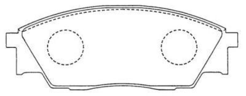 AISIN ASN-166 - Brake Pad Set, disc brake