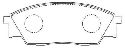 AISIN ASN-166 - Brake Pad Set, disc brake