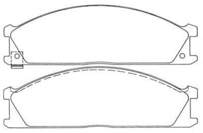 AISIN ASN-167 - Brake Pad Set, disc brake Front Axle NISSAN