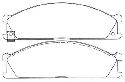 AISIN ASN-167 - Brake Pad Set, disc brake Front Axle NISSAN