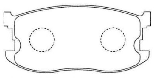 AISIN ASN-174 - Brake Pad Set, disc brake