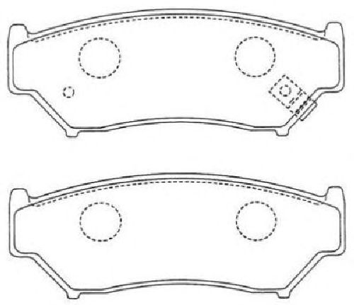 AISIN ASN-175 - Brake Pad Set, disc brake