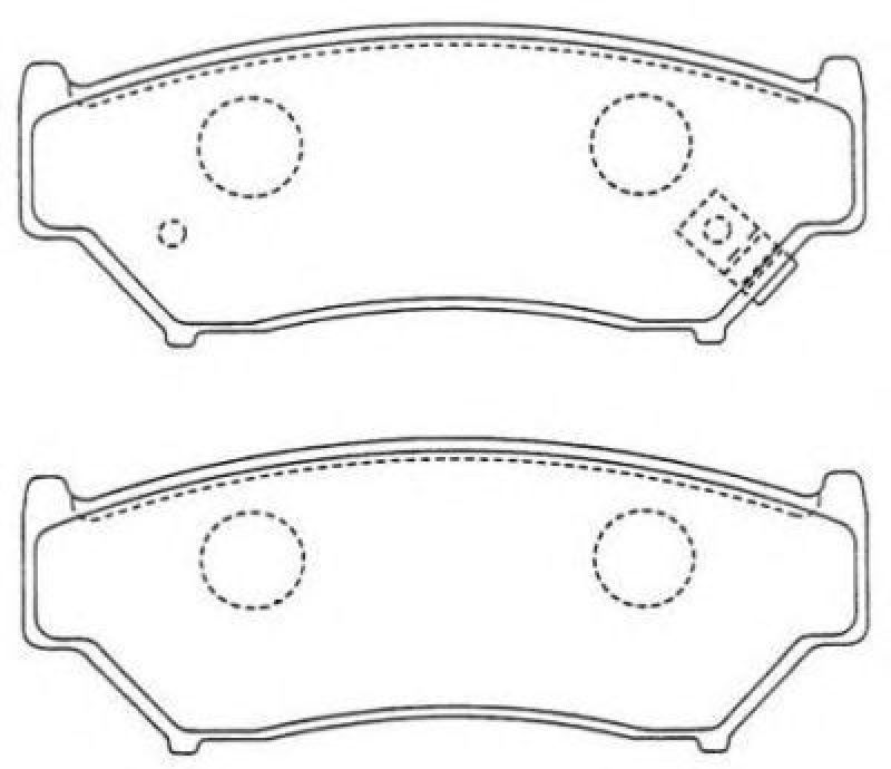 AISIN ASN-175 - Brake Pad Set, disc brake