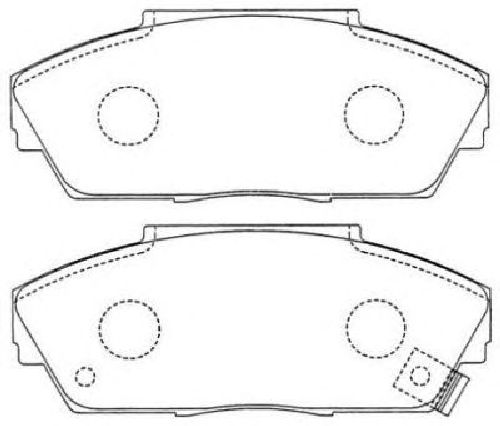 AISIN ASN-177 - Brake Pad Set, disc brake