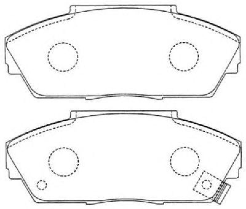 AISIN ASN-177 - Brake Pad Set, disc brake