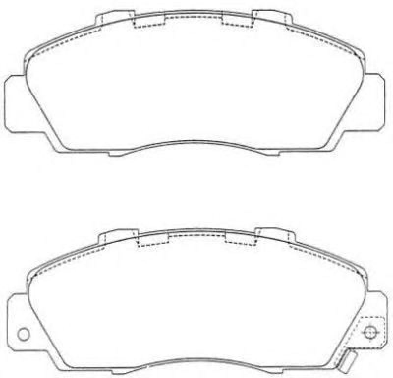 AISIN ASN-187 - Brake Pad Set, disc brake Front Axle HONDA, ACURA