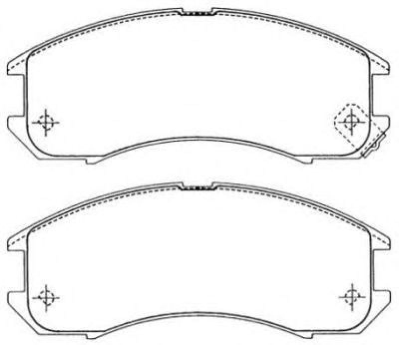 AISIN ASN-190 - Brake Pad Set, disc brake