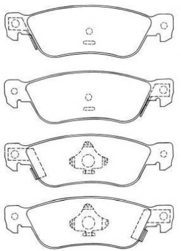 AISIN ASN-195 - Brake Pad Set, disc brake