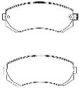 AISIN ASN-198 - Brake Pad Set, disc brake