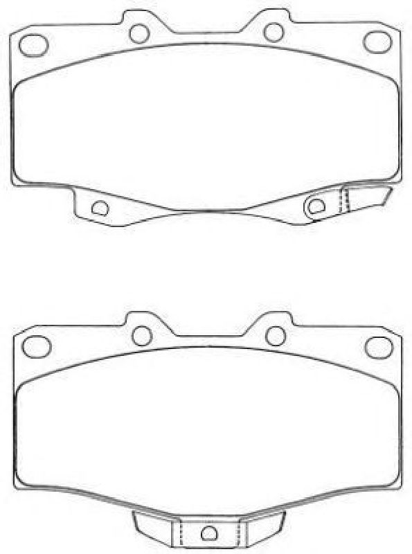 AISIN ASN-199 - Brake Pad Set, disc brake Front Axle TOYOTA