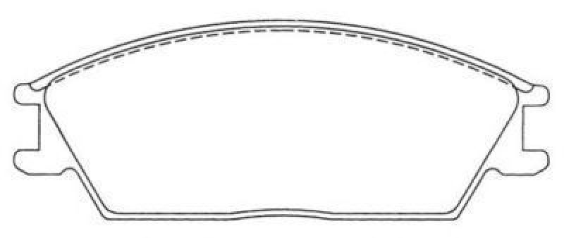 AISIN ASN-2000 - Brake Pad Set, disc brake