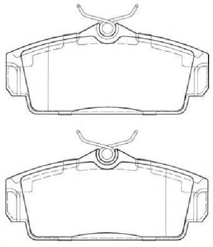 AISIN ASN-2018 - Brake Pad Set, disc brake Front Axle NISSAN