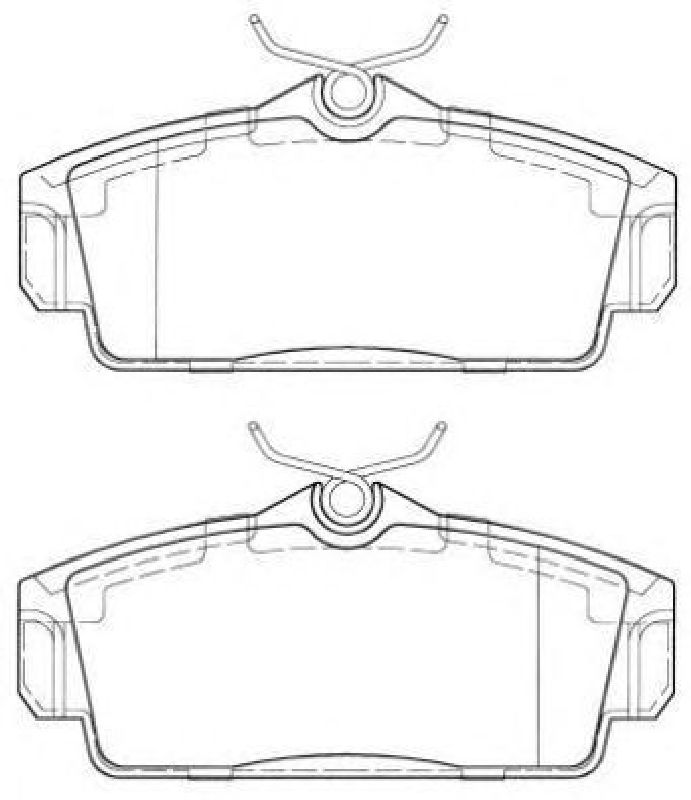 AISIN ASN-2018 - Brake Pad Set, disc brake Front Axle NISSAN