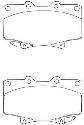 AISIN ASN-202 - Brake Pad Set, disc brake Front Axle TOYOTA