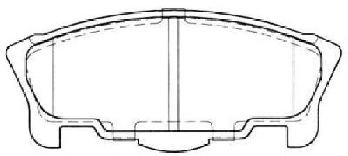 AISIN ASN-2021 - Brake Pad Set, disc brake