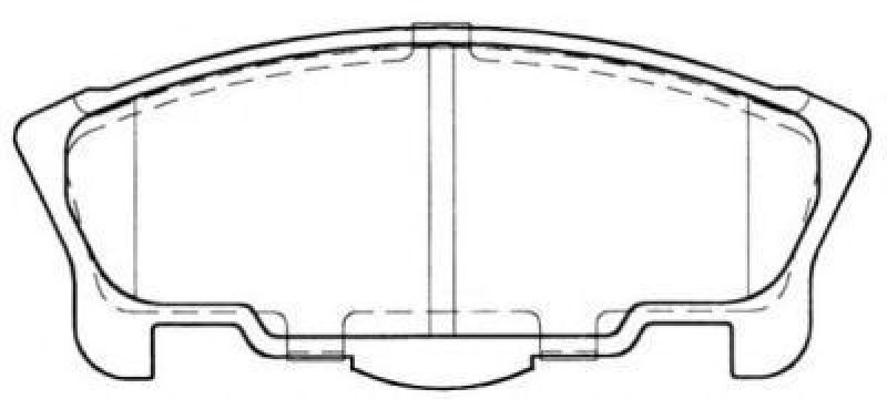 AISIN ASN-2021 - Brake Pad Set, disc brake