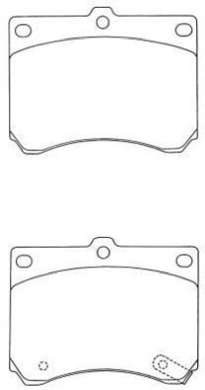 AISIN ASN-203 - Brake Pad Set, disc brake