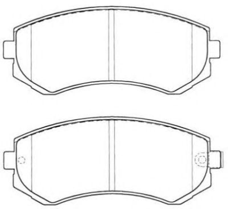 AISIN ASN-2037 - Brake Pad Set, disc brake Rear Axle NISSAN