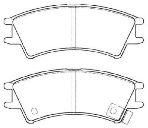 AISIN ASN-2038 - Brake Pad Set, disc brake