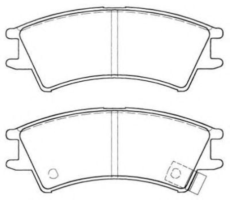 AISIN ASN-2038 - Brake Pad Set, disc brake