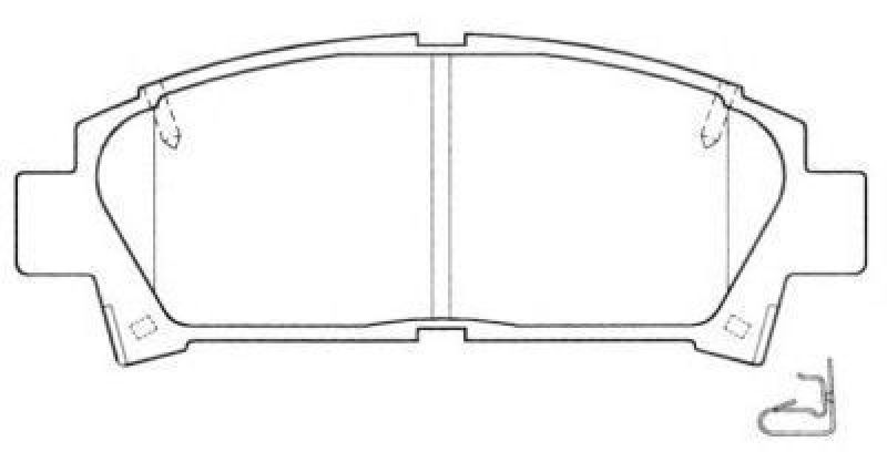 AISIN ASN-2039 - Brake Pad Set, disc brake