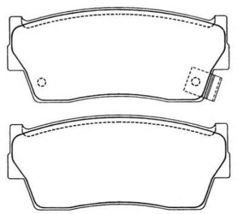 AISIN ASN-205 - Brake Pad Set, disc brake