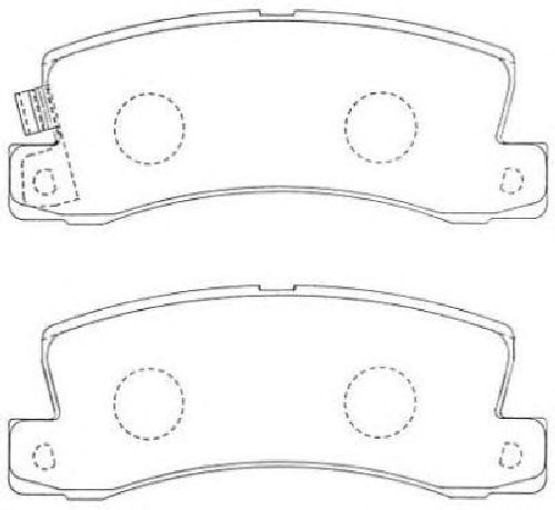 AISIN ASN-207F - Brake Pad Set, disc brake