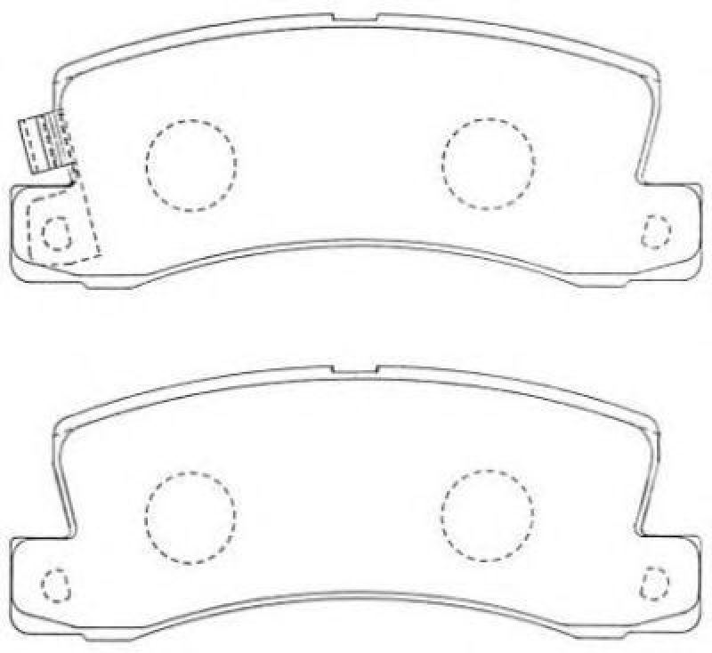 AISIN ASN-207F - Brake Pad Set, disc brake