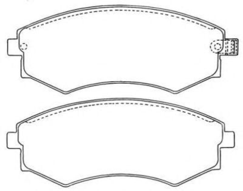 AISIN ASN-211 - Brake Pad Set, disc brake