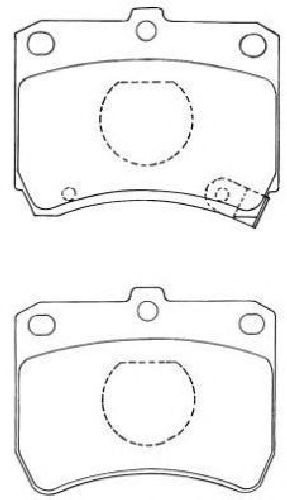 AISIN ASN-212 - Brake Pad Set, disc brake