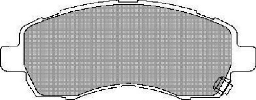 AISIN ASN-2161 - Brake Pad Set, disc brake Front Axle SUBARU