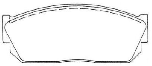 AISIN ASN-222 - Brake Pad Set, disc brake