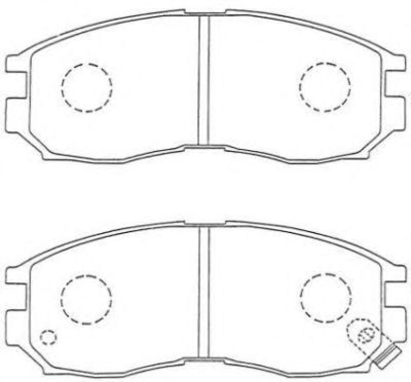 AISIN ASN-223 - Brake Pad Set, disc brake