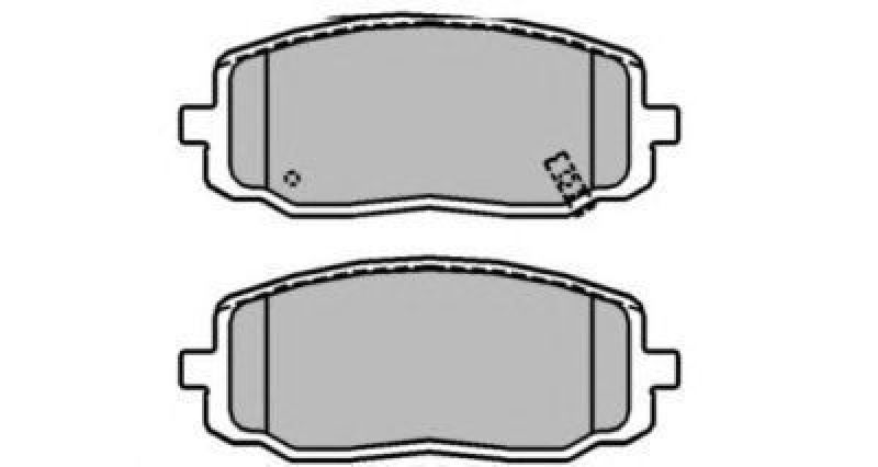 AISIN ASN-2235 - Brake Pad Set, disc brake