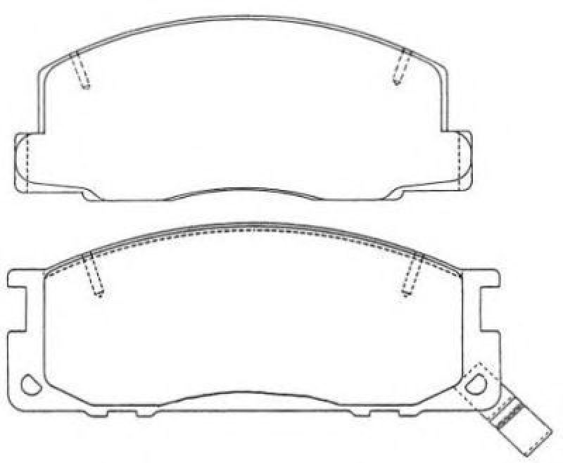 AISIN ASN-225W - Brake Pad Set, disc brake