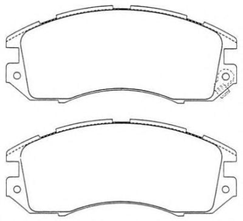 AISIN ASN-228 - Brake Pad Set, disc brake