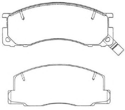 AISIN ASN-234 - Brake Pad Set, disc brake