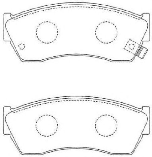 AISIN ASN-238 - Brake Pad Set, disc brake