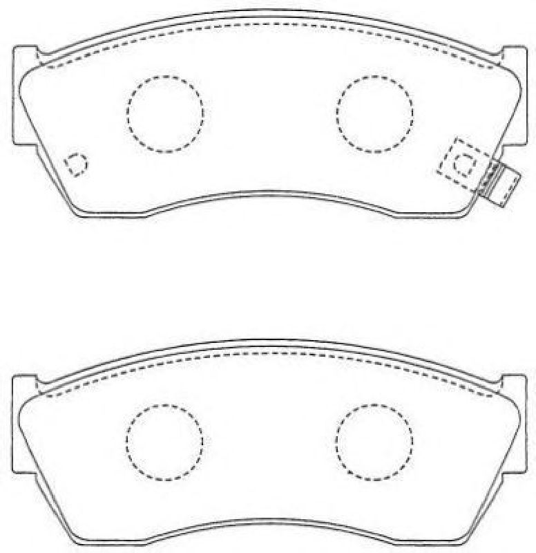 AISIN ASN-238 - Brake Pad Set, disc brake