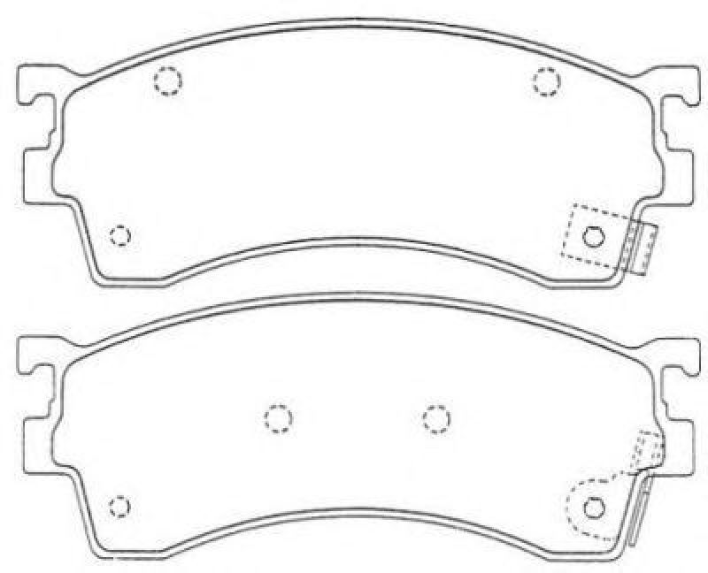AISIN ASN-240 - Brake Pad Set, disc brake