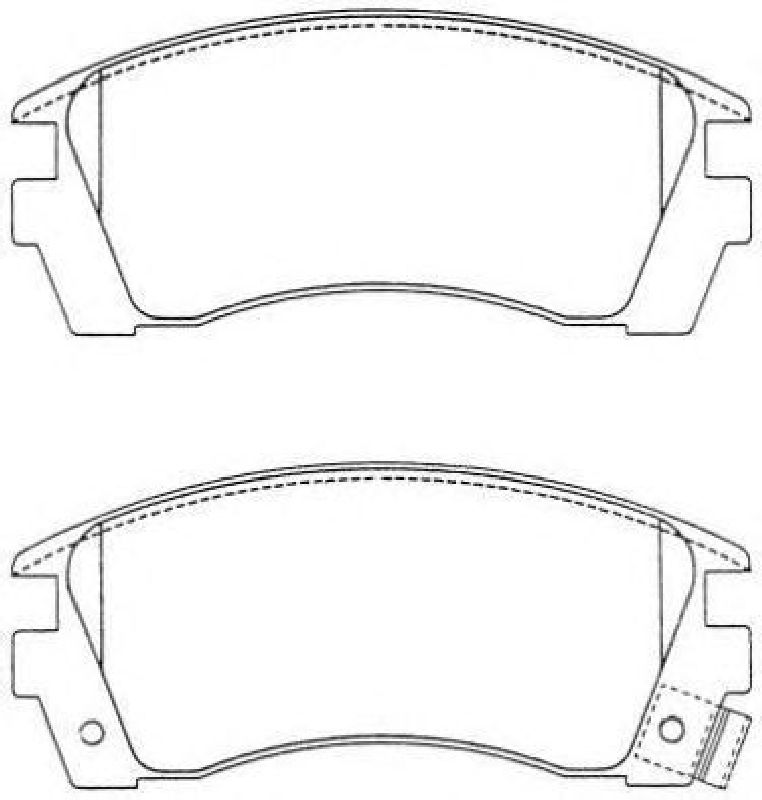 AISIN ASN-242 - Brake Pad Set, disc brake