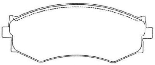 AISIN ASN-243 - Brake Pad Set, disc brake