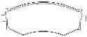 AISIN ASN-243 - Brake Pad Set, disc brake